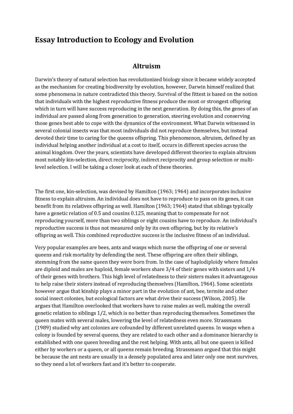 ecology essay pdf