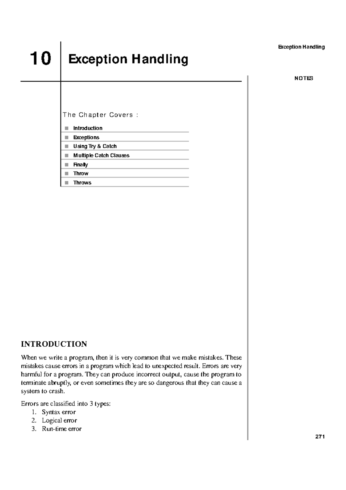 chapter-10exception-exception-handling-in-java-n-o-tes-exception-h