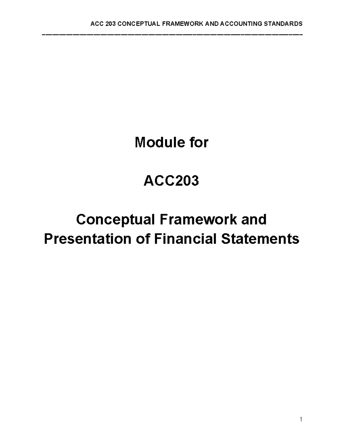 Acc Conceptual Framework And Accounting Standards Studocu