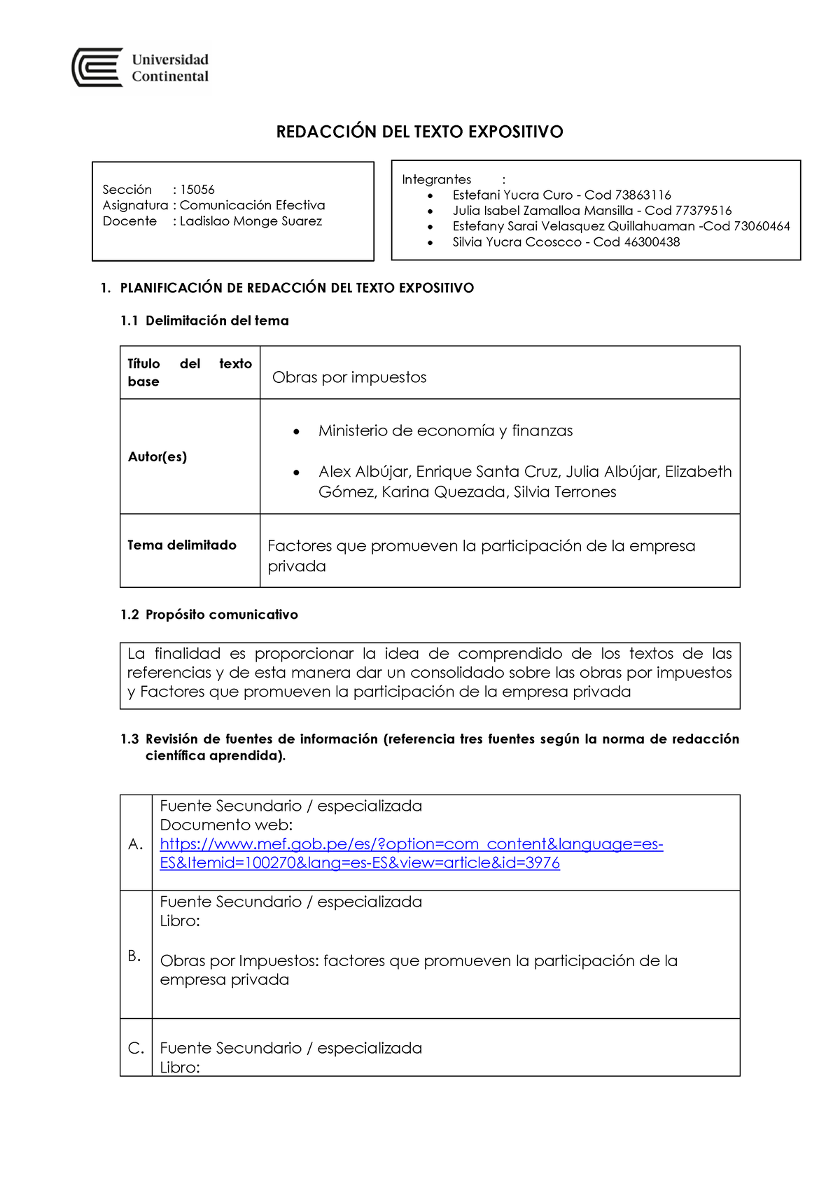 Formato De Redacción Del Texto Expositivo - REDACCI”N DEL TEXTO ...