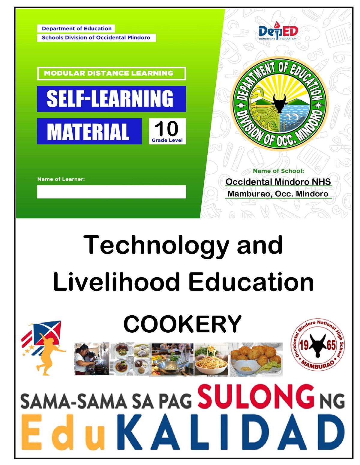 SLR In TLE-Cookery 10-Q1 W5 Cereals-Module 4 - TECHNOLOGY & LIVELIHOOD ...