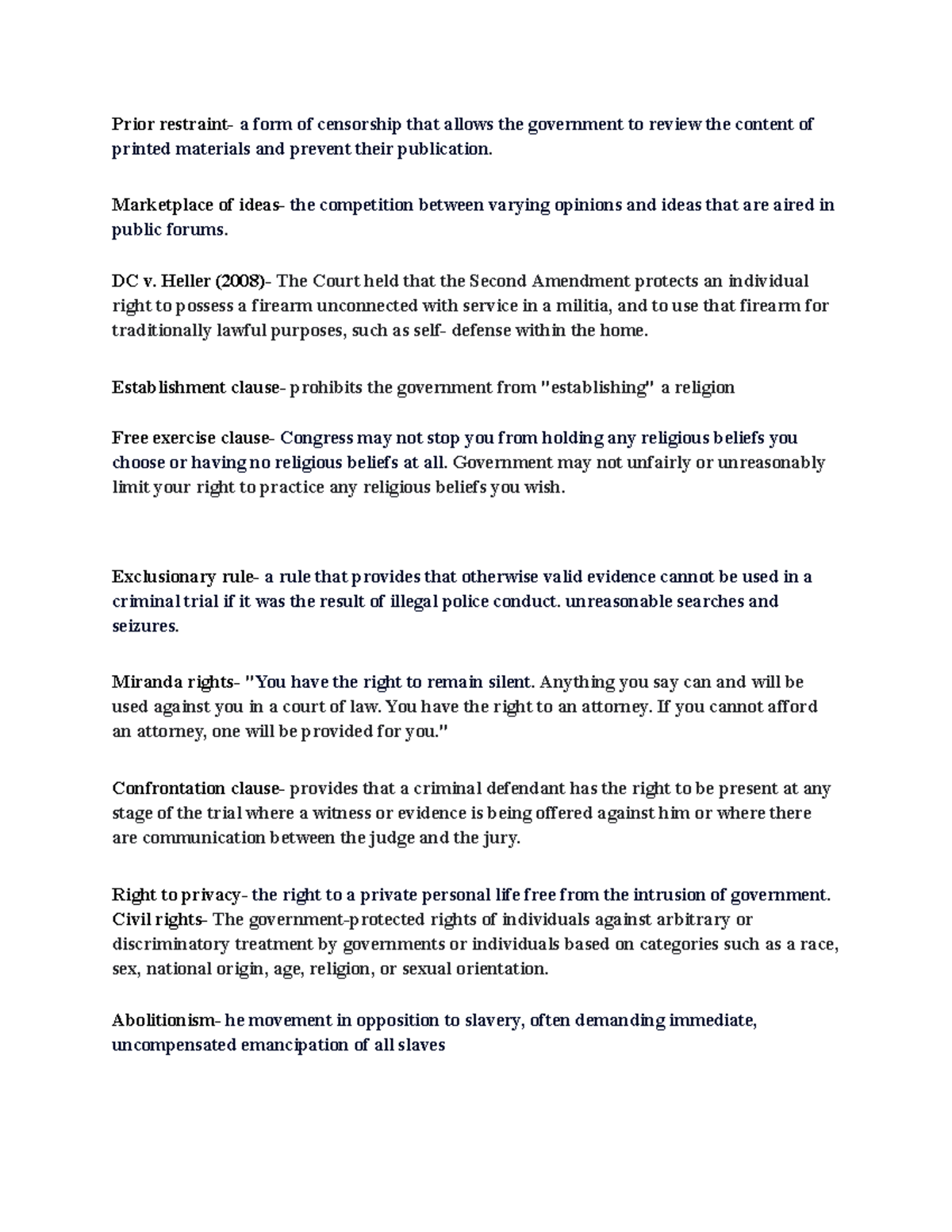 Exam 1 for Political Science Prior restraint a form of censorship that allows the government