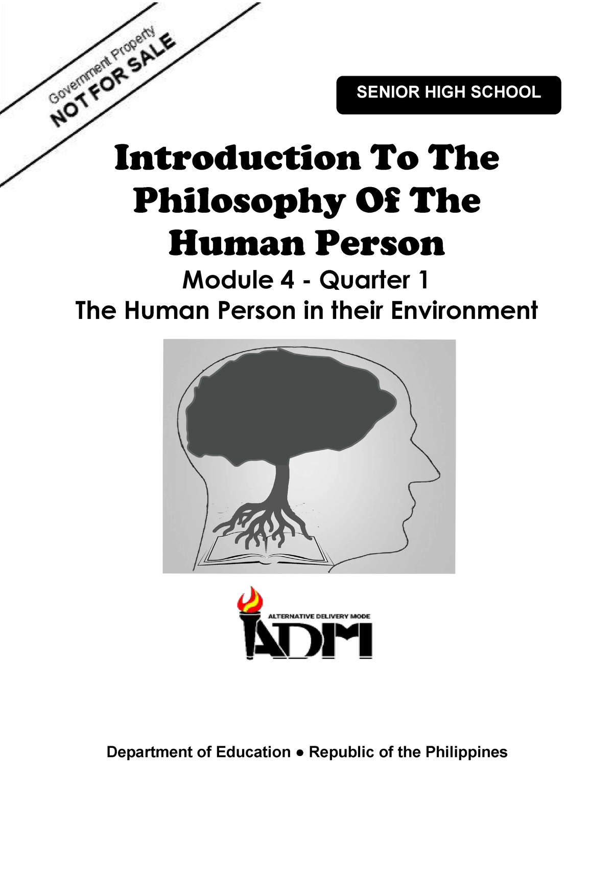Intro Philo Q1 Mod4 The Human Person In Their Environment And Social Science Introduction To 8013