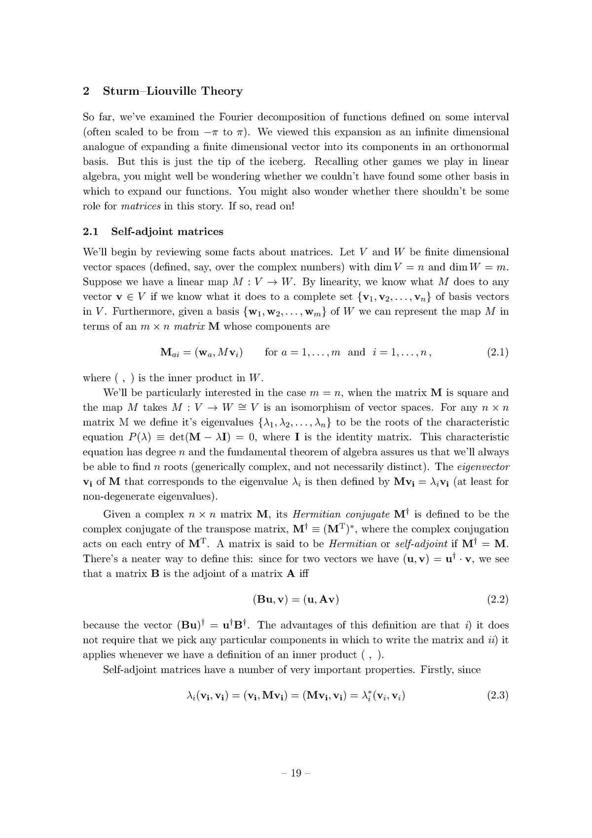 Mathematical Methods: Sturm Liouville Theory - 2 Sturm–liouville Theory 