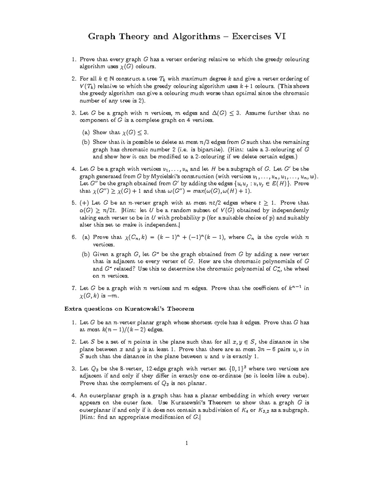 Graphtheoryandalgo Problems 6 Studeersnel