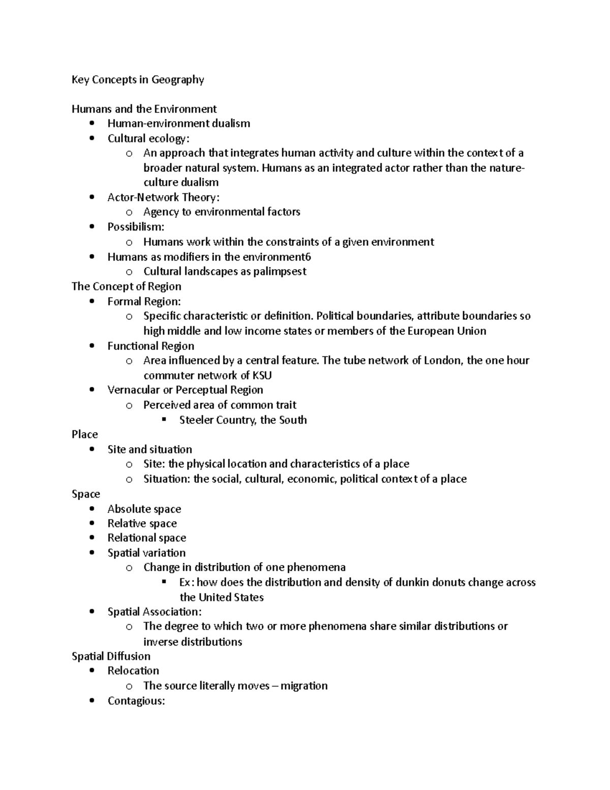 Key Concepts In Geography - Key Concepts In Geography Humans And The ...