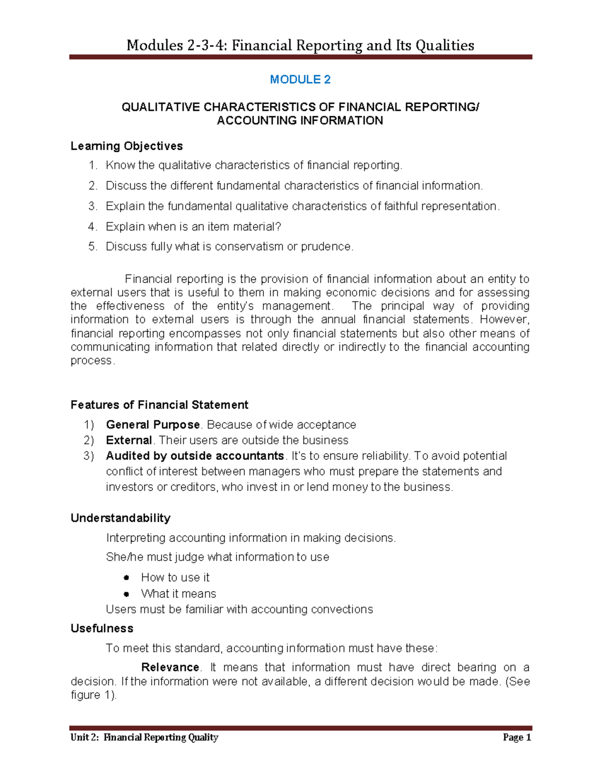 L2 Quality-of-Financial-Reporting M 2-4 - MODULE 2 QUALITATIVE ...