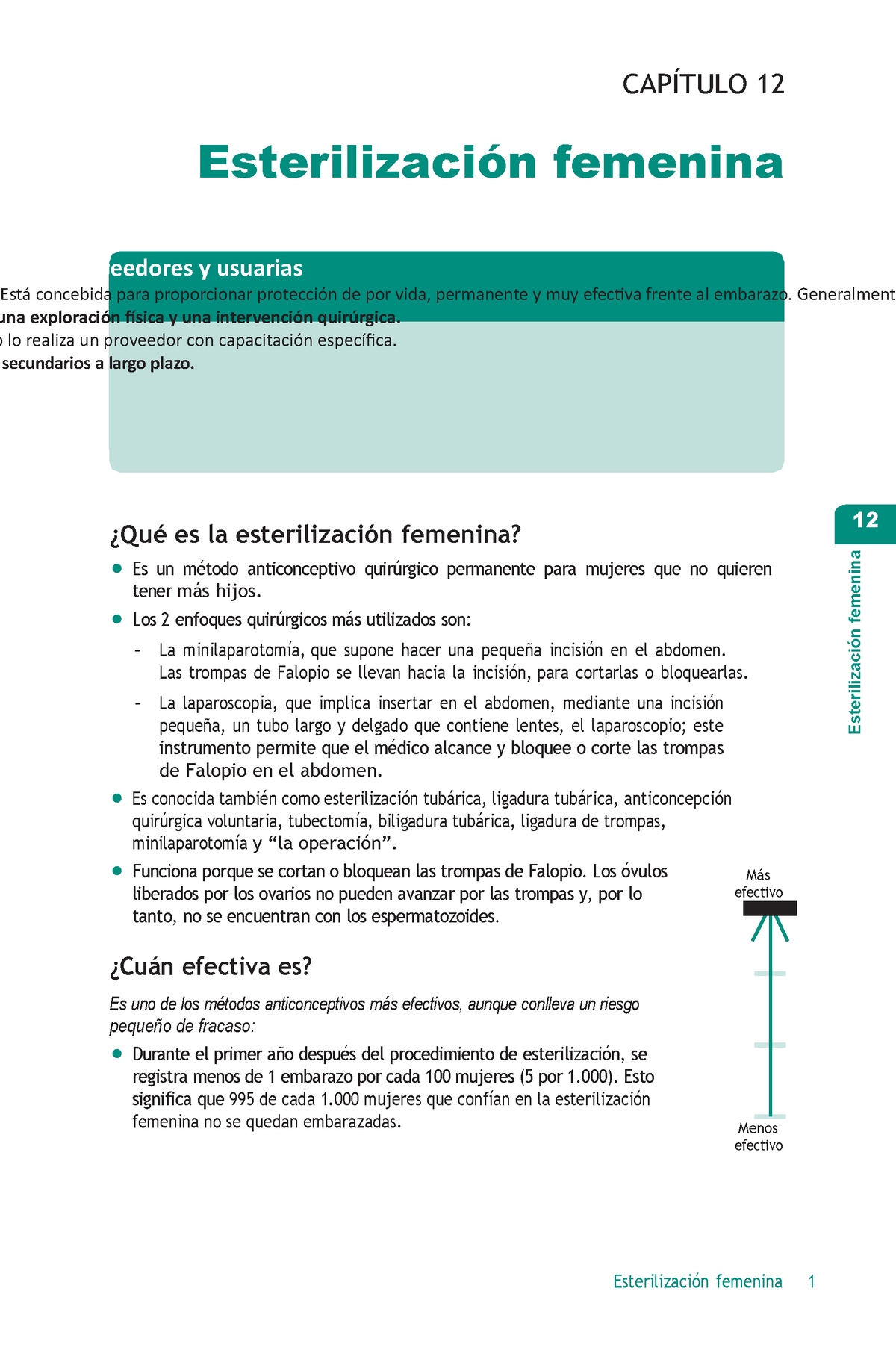 Esterilizacion Femenina Esterilización Femenina 1 Usuarias Está Concebida Para Proporcionar 9841