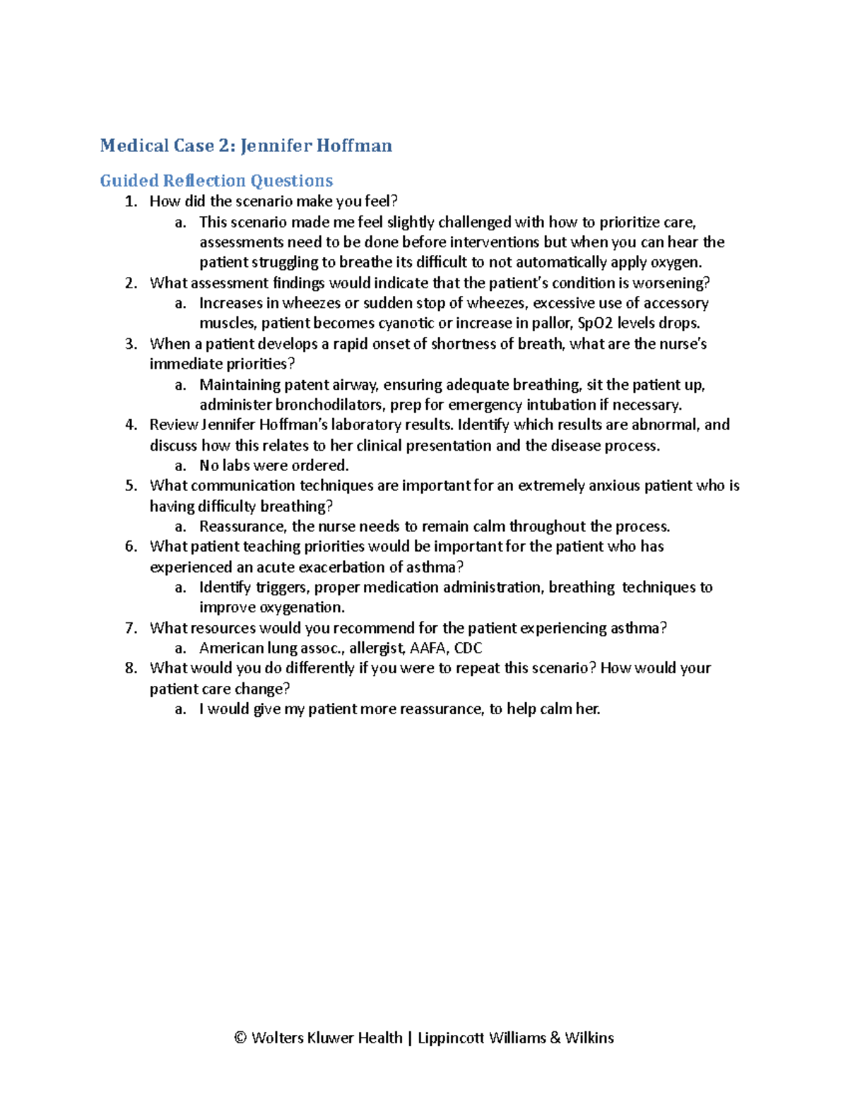 1.20.20 Jennifer Hoffman GRQ Medical Case 2 Jennifer Hoffman Guided