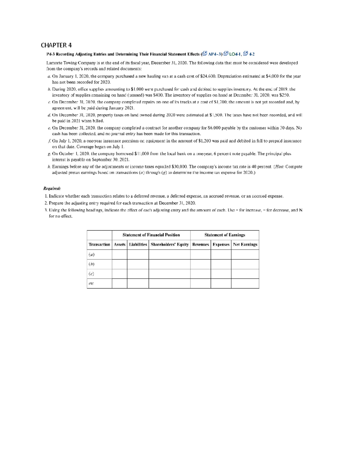 Exercice CHAP4 - COMM 217 - CHAPTER - Studocu