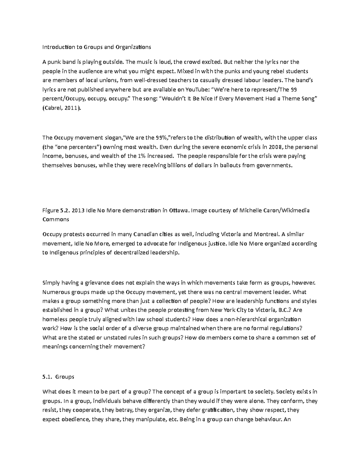 Introduction to Groups and Organizations - The music is loud, the crowd ...