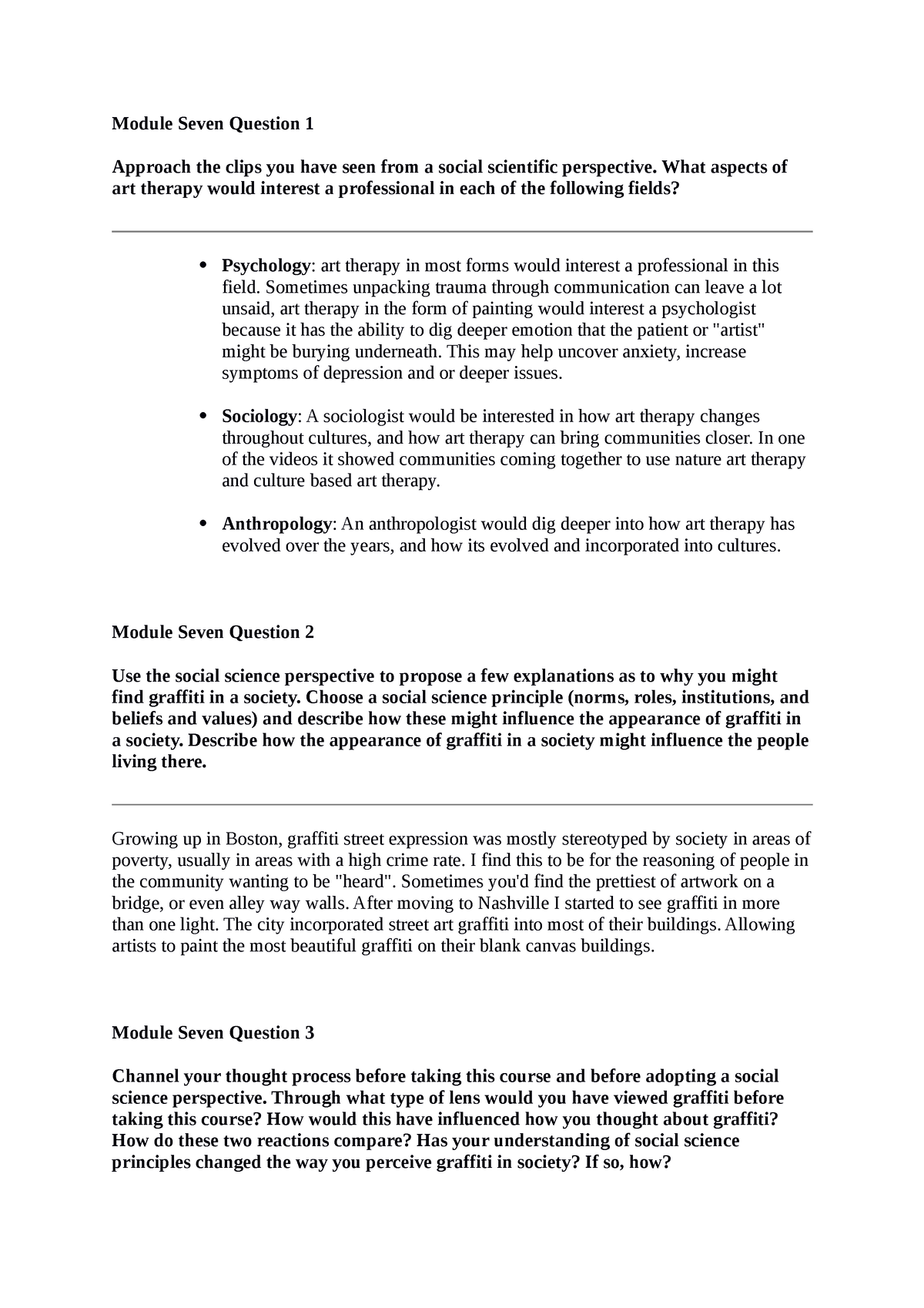 Scs 200 Applied Social Sciences 8 Module Seven Question 1 Approach The Clips You Have Seen 2378