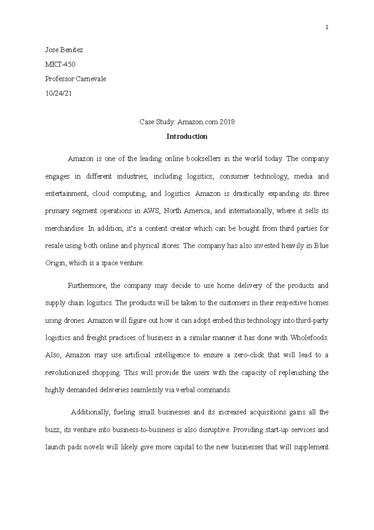 Case Study Strengths Opportunities and Strategies Studocu