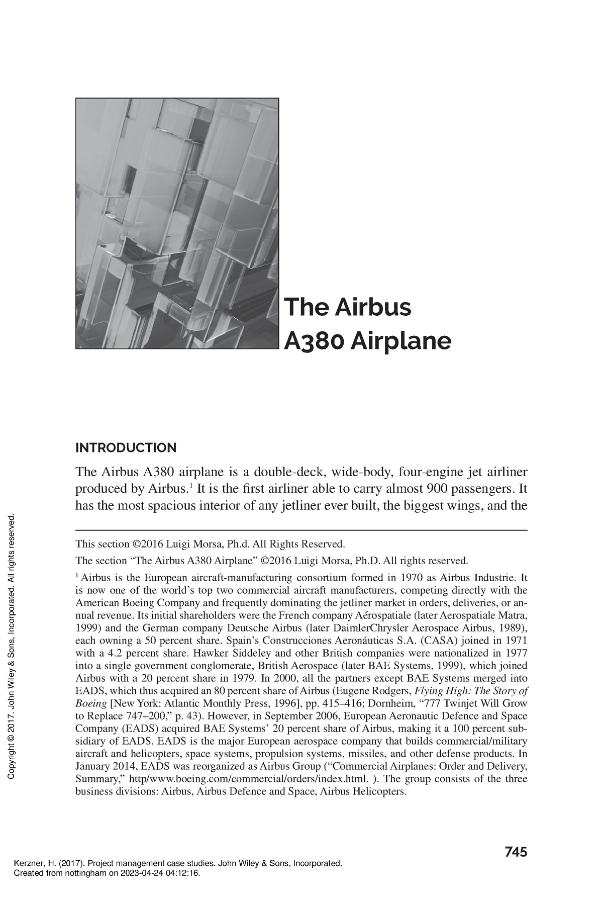 airbus a380 project case study