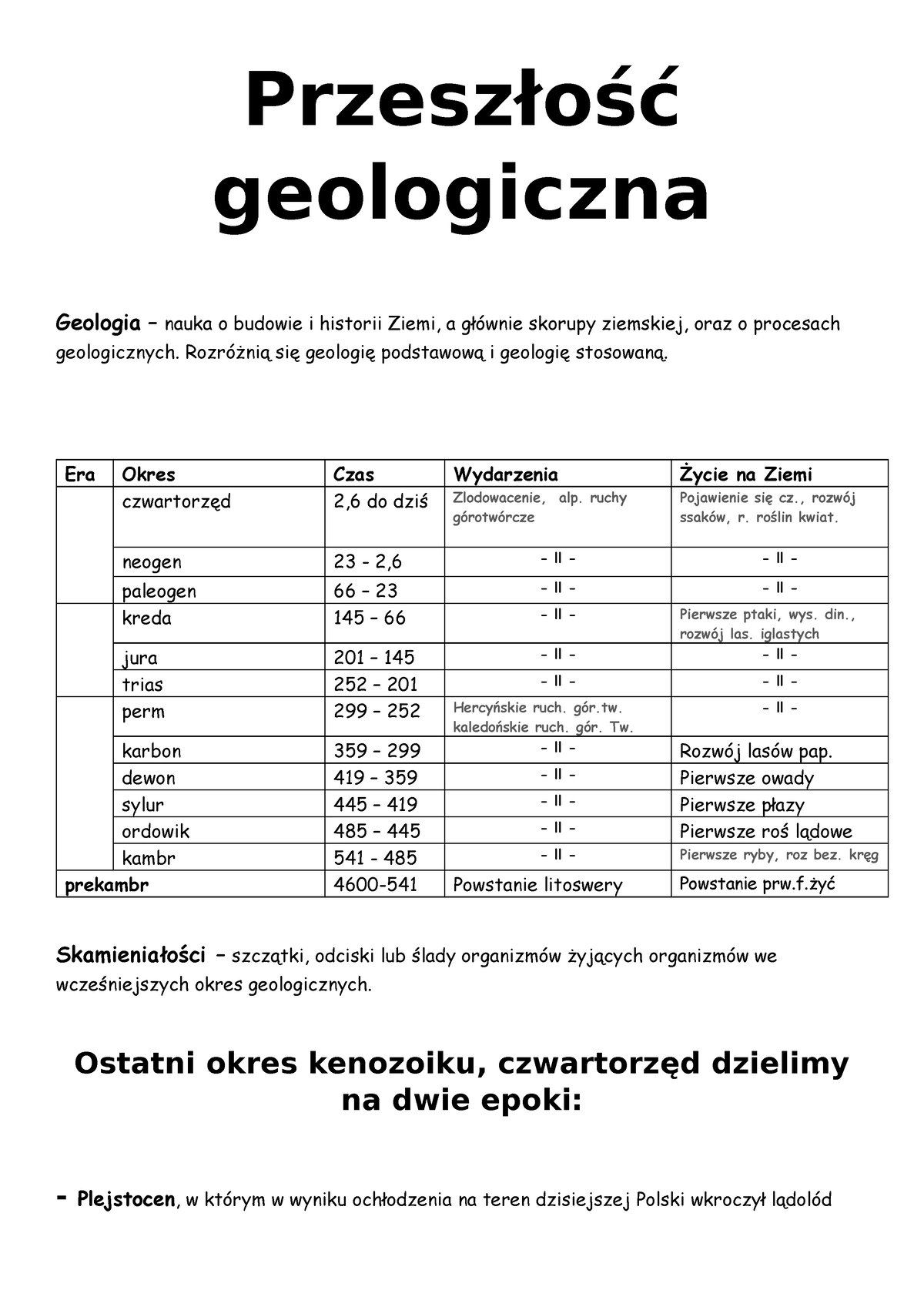 Geografia klasa 7 - Notatki z geografii dla klasy 7 szkoły postawowej ...