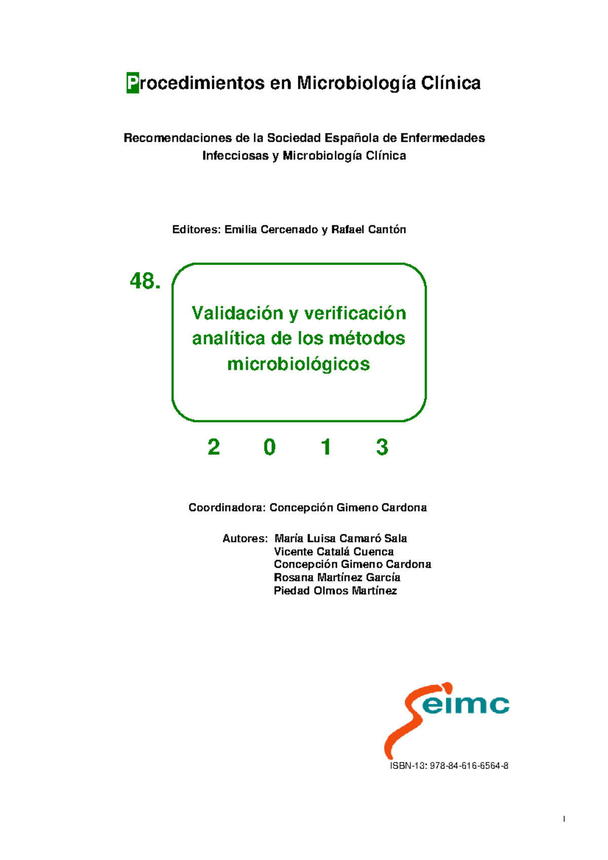 Seimc-procedimientomicrobiologia 48 - I Procedimientos En Microbiología ...