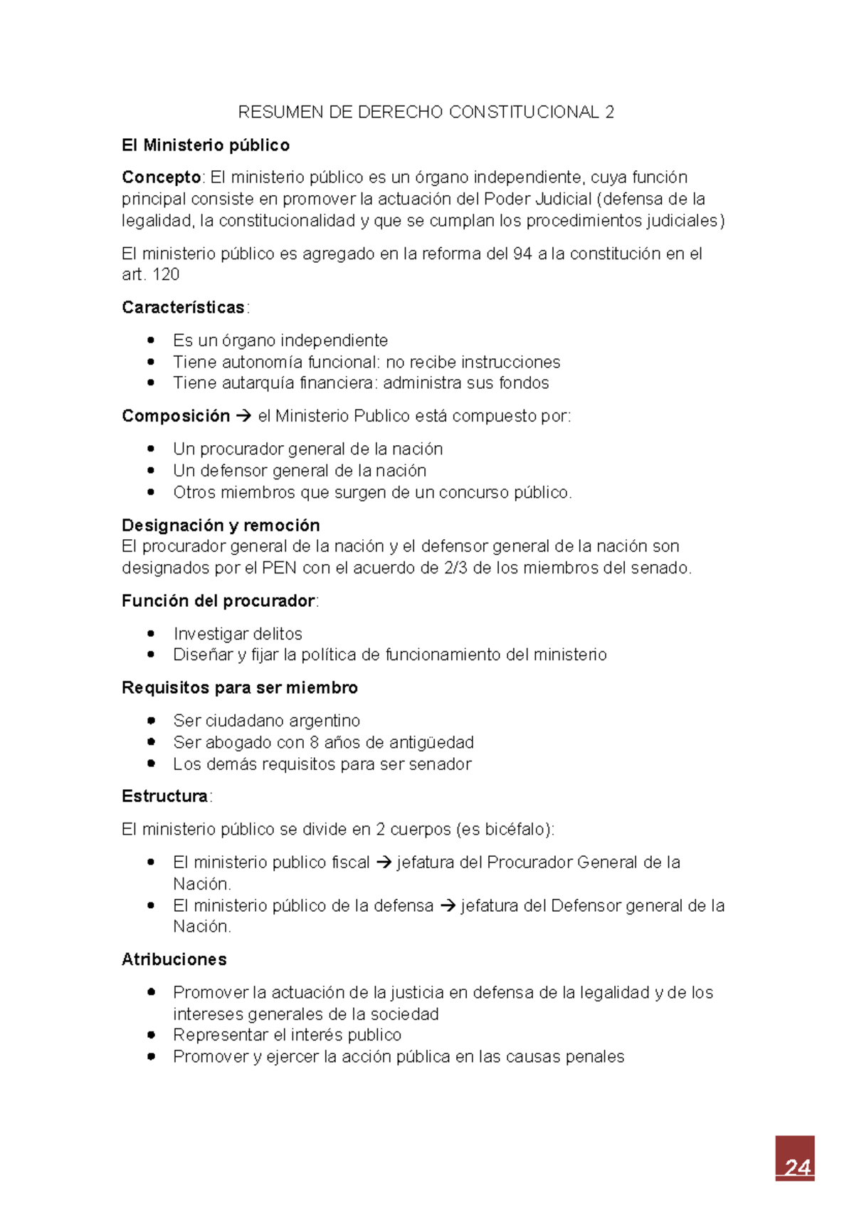 Resumen Derecho Constitucional 2 - RESUMEN DE DERECHO CONSTITUCIONAL 2 ...