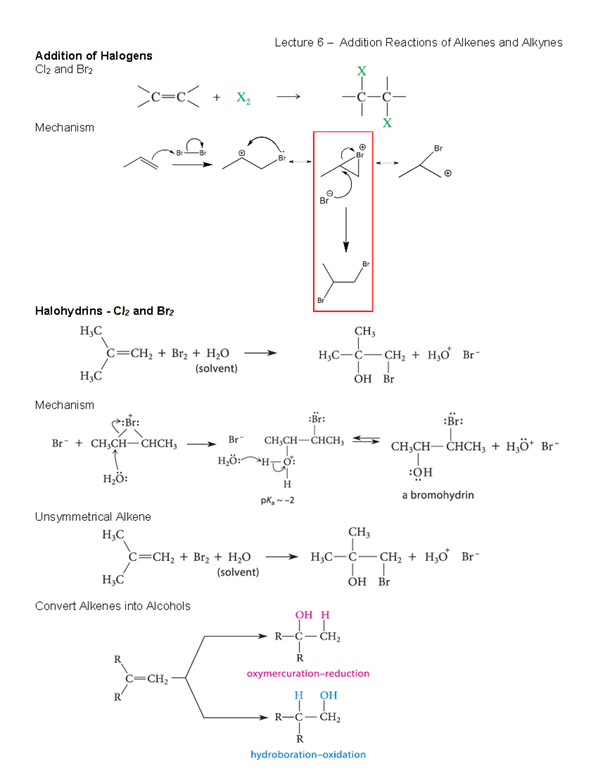 6K - Addition Reactions of Alkenes and Alkynes - Addition of Halogens ...