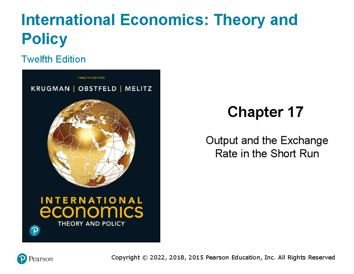 5CECN606 - Chapter 17 - Presentation - International Economics: Theory ...