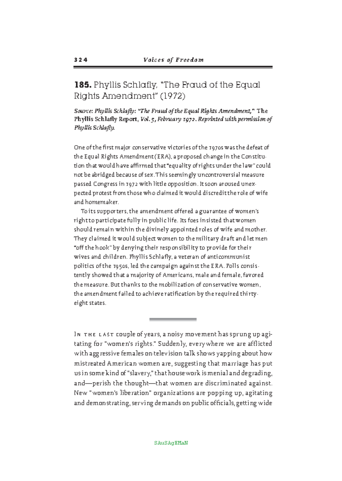 “The Fraud of the Equal Rights Amendment” - 3 2 4 Vo i c e s o f F r e ...