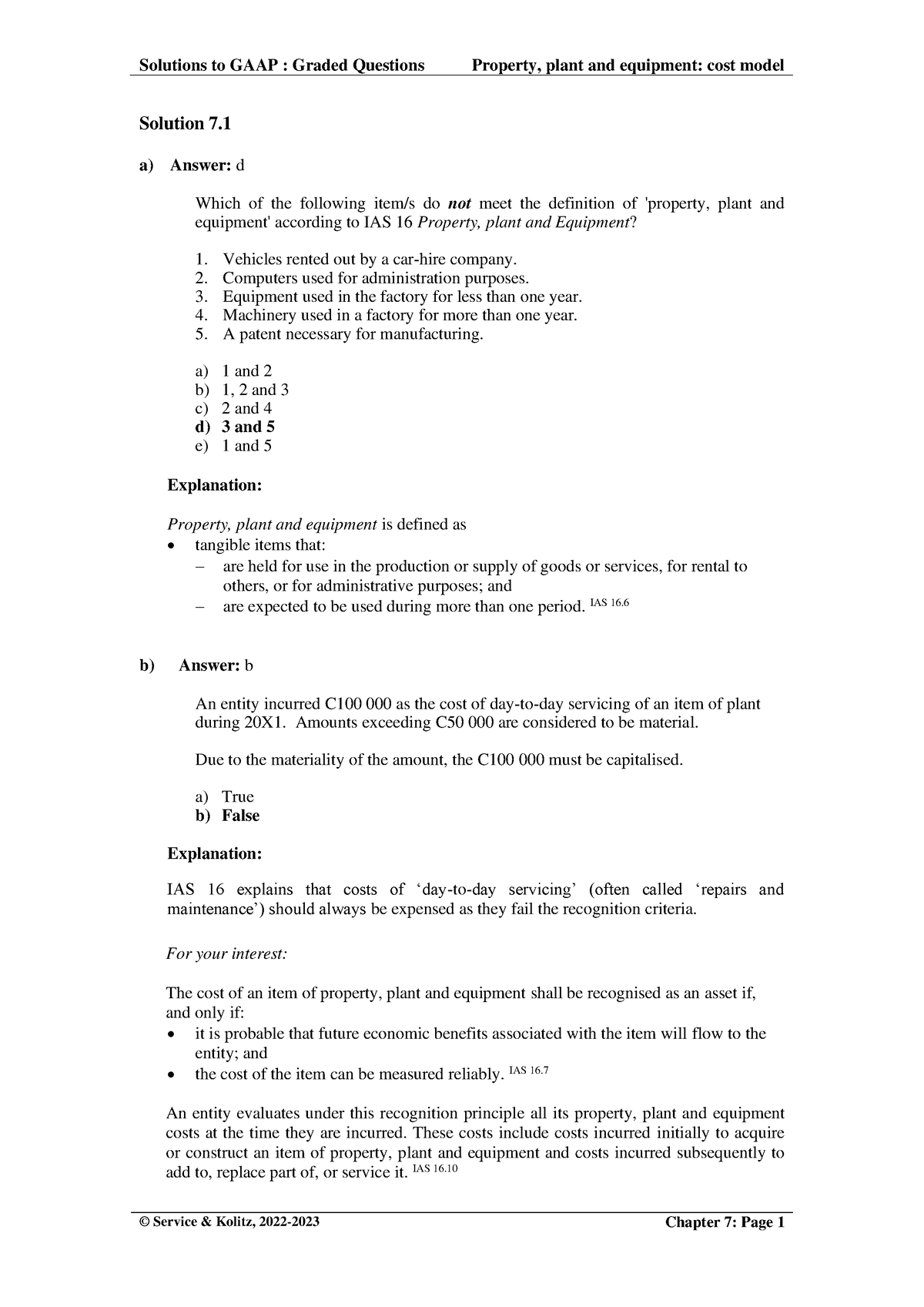 07 PPE Cost S22 Final Notes On Ppe Solution 7 A Answer D Which   Thumb 1200 1697 