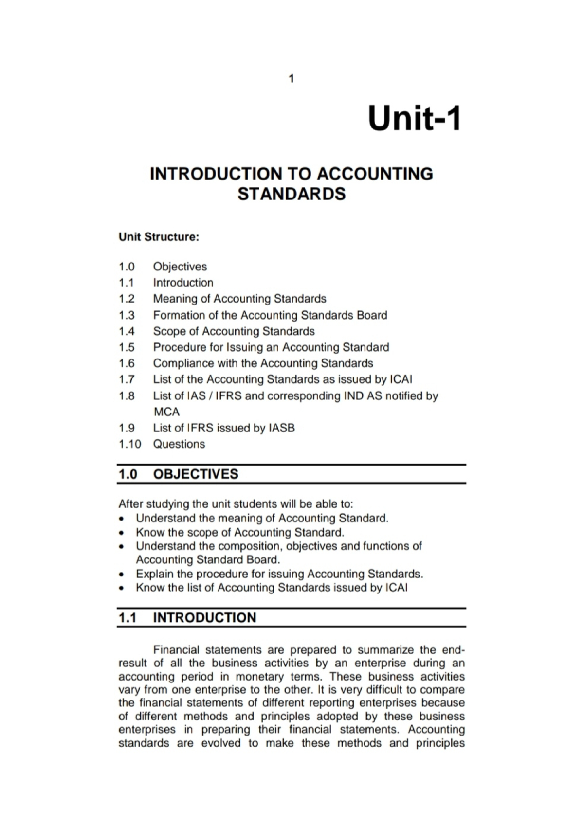 Financial Accounting Chapter 1 - B.com Finance And Taxition - StuDocu