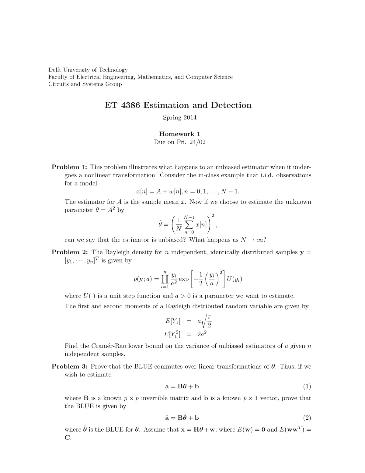 Seminar Assignments Homework 1 3 With Solutions Studeersnel