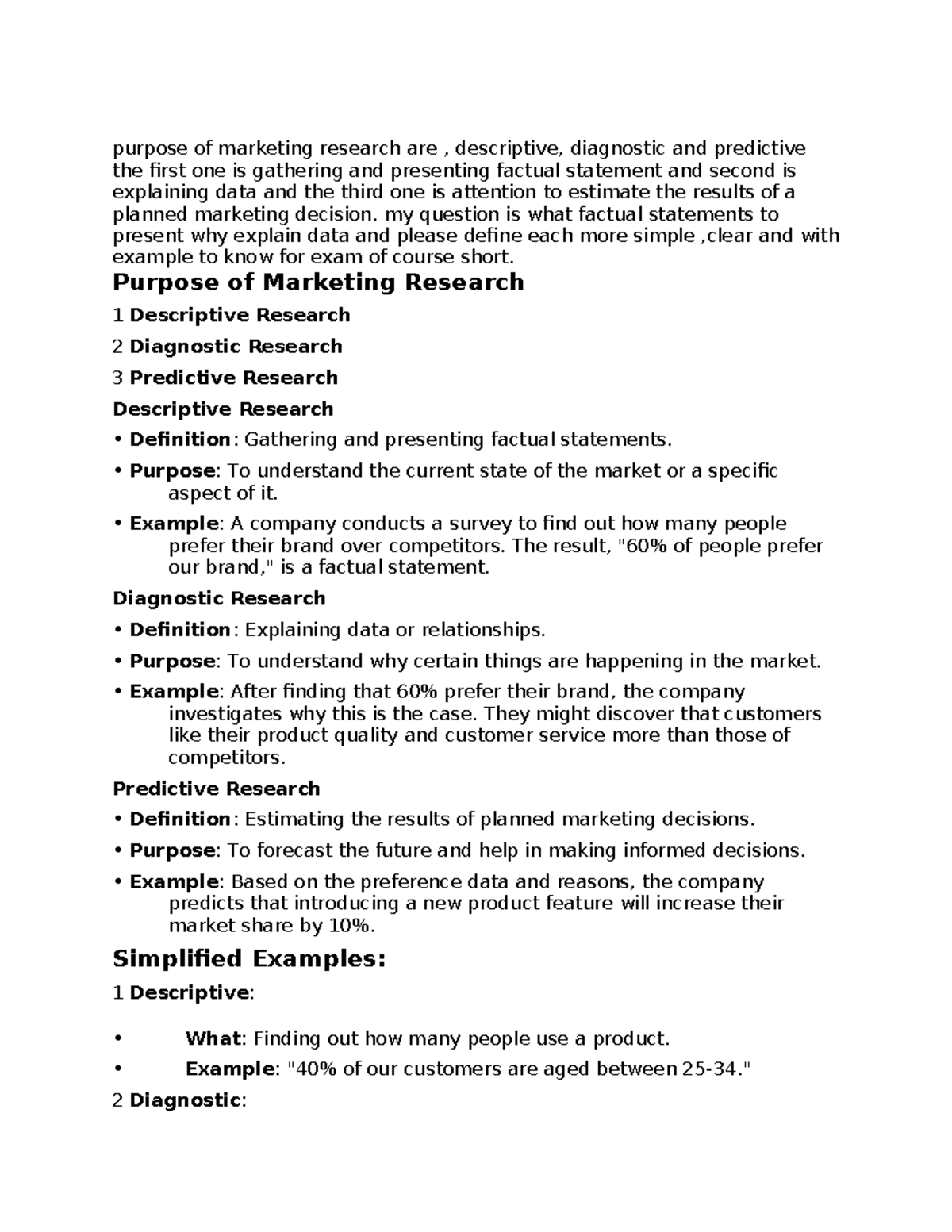 Marketing research 3.6 examples - purpose of marketing research are ...