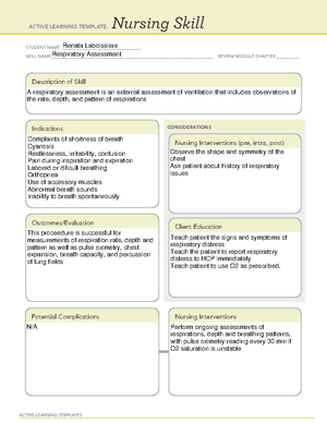 COPD template ACTIVE LEARNING TEMPLATES THERAPEUTIC PROCEDURE A