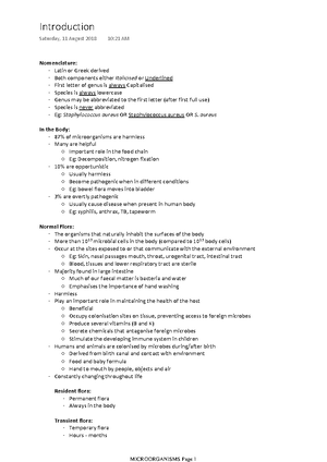 Medi1000foundations of biomedical science unit notes - MEDI1000 Unit ...