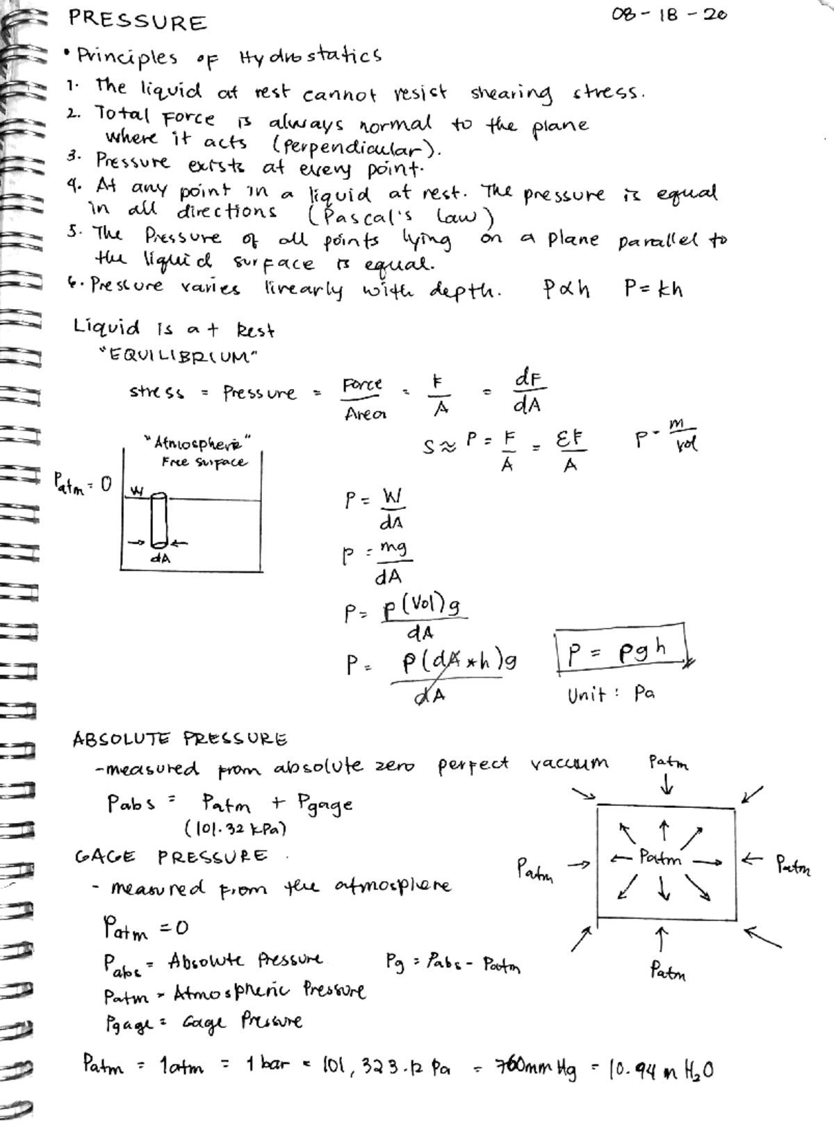 Pressure CE142P-2 - HYDRAULICS AND GEOTECHNICAL ENGINEERING - Mapúa ...