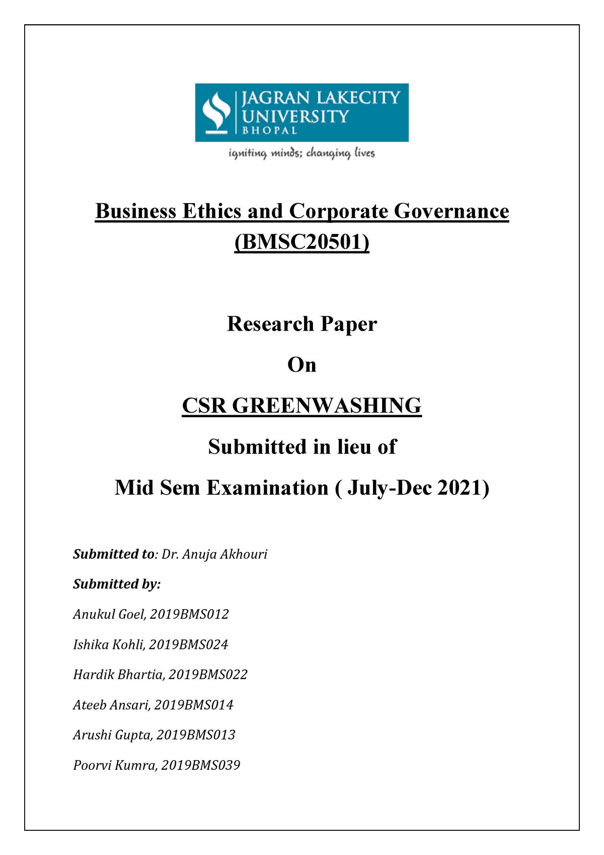 business environment research paper