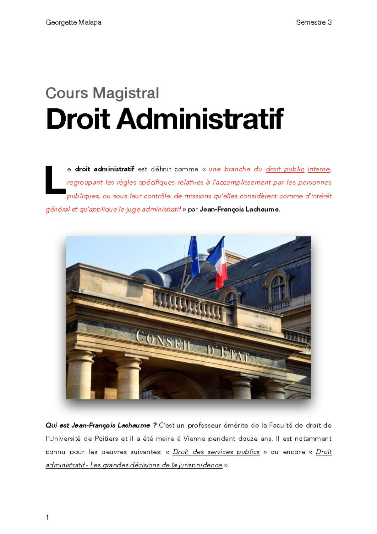 Cours Magistral "Droit Administratif" - Cours Magistral Droit ...