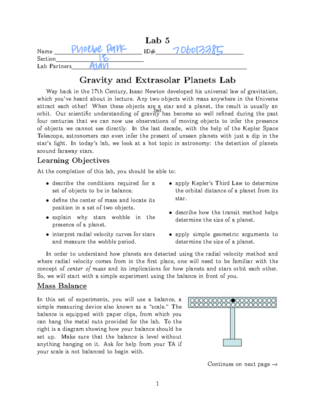 Lab5 Astro 3 Fall2022 - Lab assignment - Lab 5 Name ID# Section Lab ...