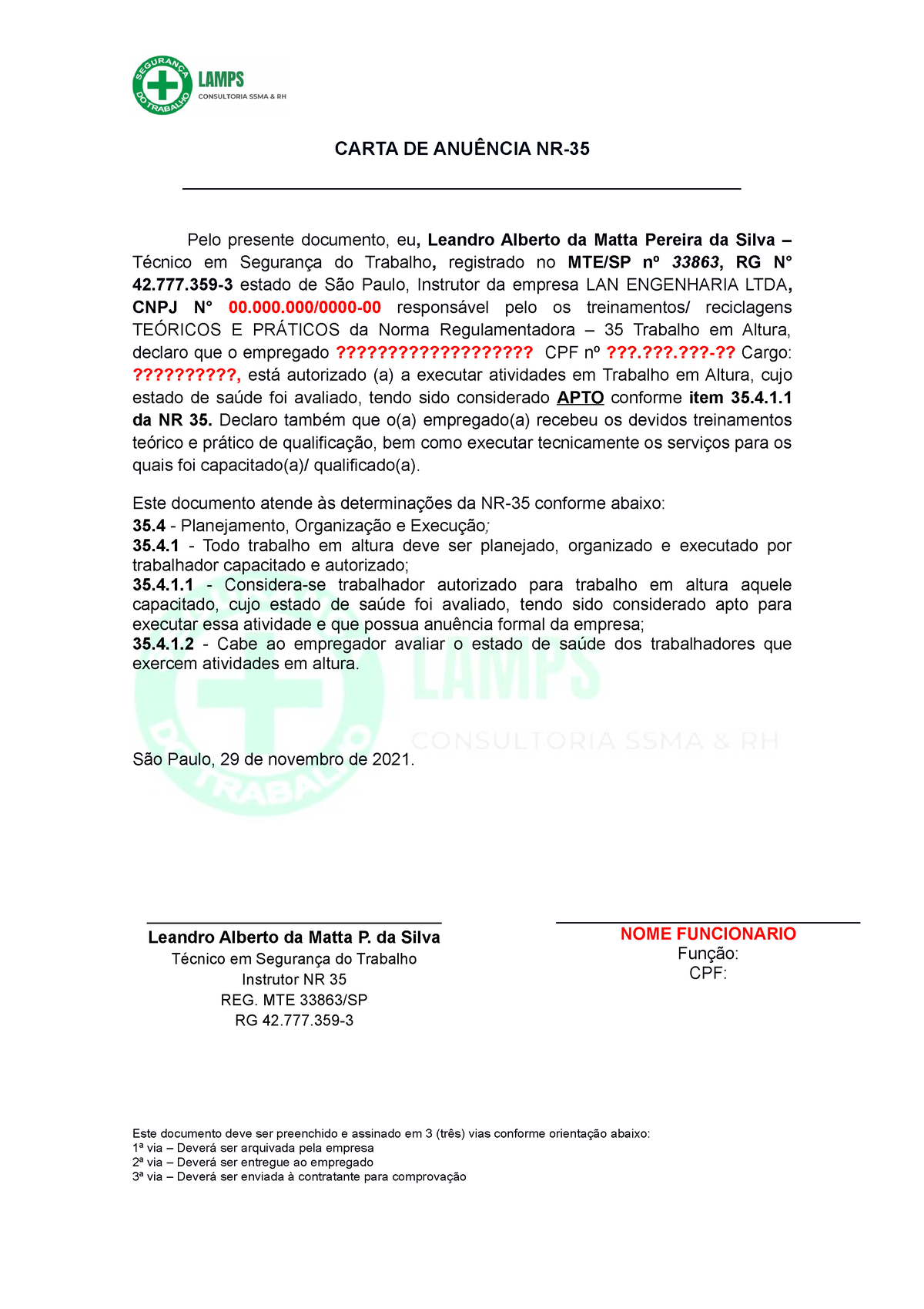 Carta De Anuencia Da Nr 35 Soalan L 3377