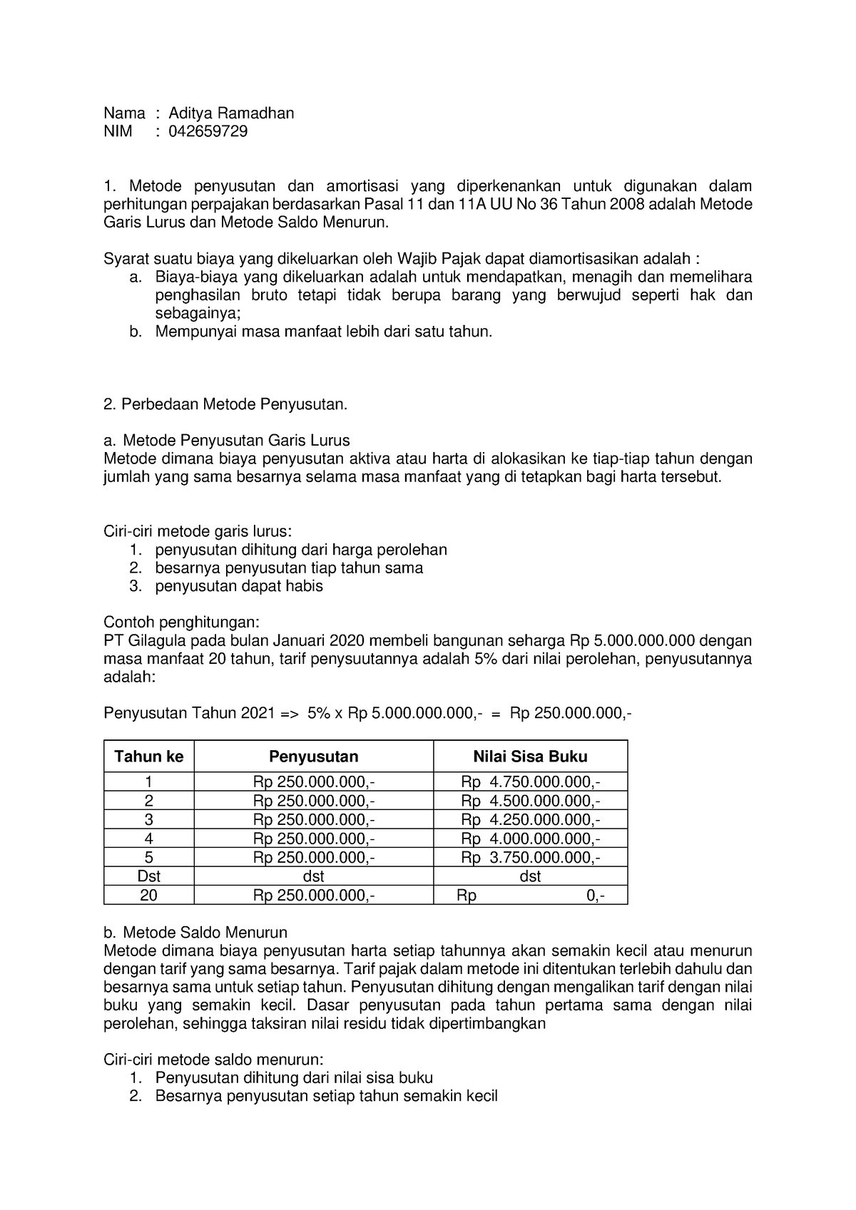 Adm Perpajakan Diskusi 7 - Nama : Aditya Ramadhan NIM : 042659729 ...