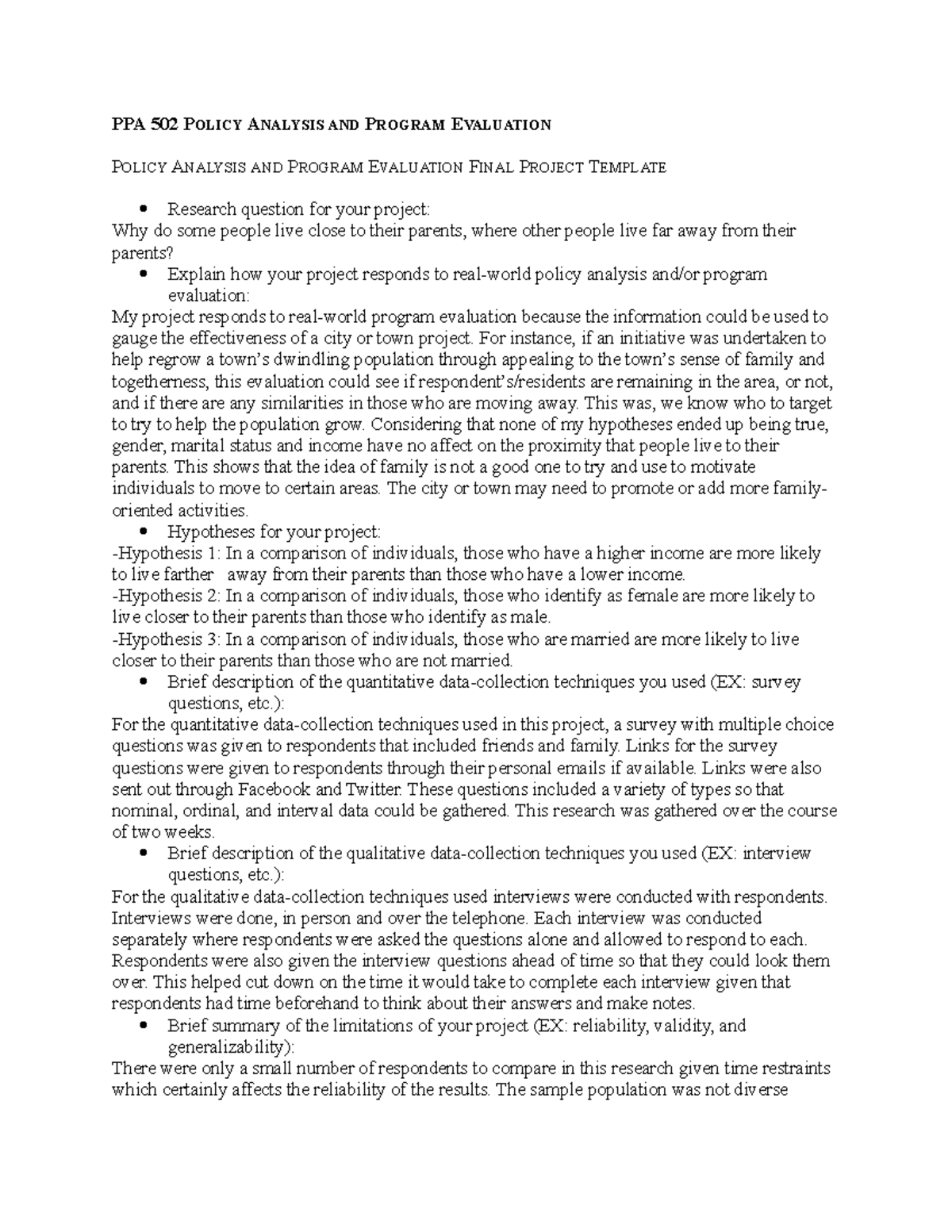 Mcgovern v PPA502 project template - PPA 502 POLICY ANALYSIS AND ...