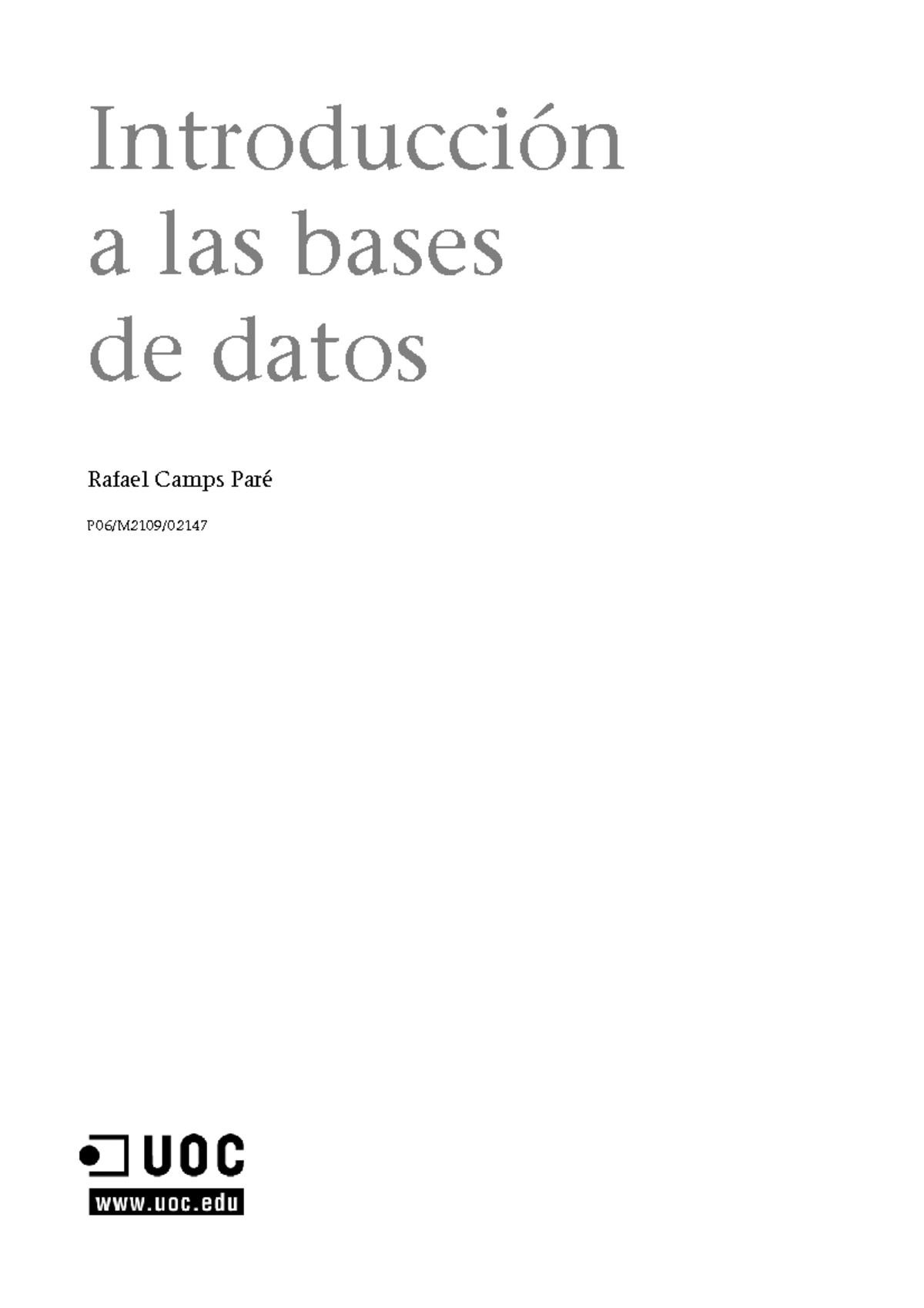 01-M01-Introduccion A Las Bases De Datos - Introducción A Las Bases De ...