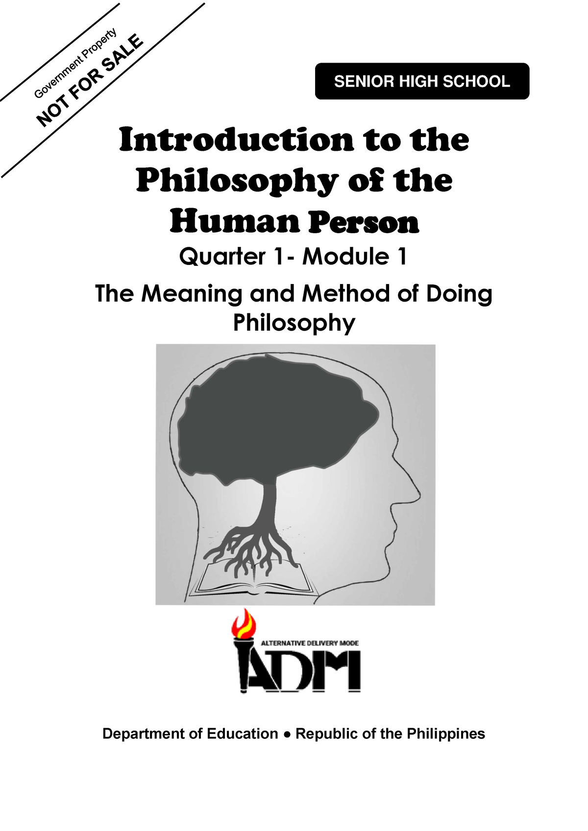 Philo Mod1 Q1 Introduction To The Philosophy Of The Human Person V3 1 Introduction To The 9475