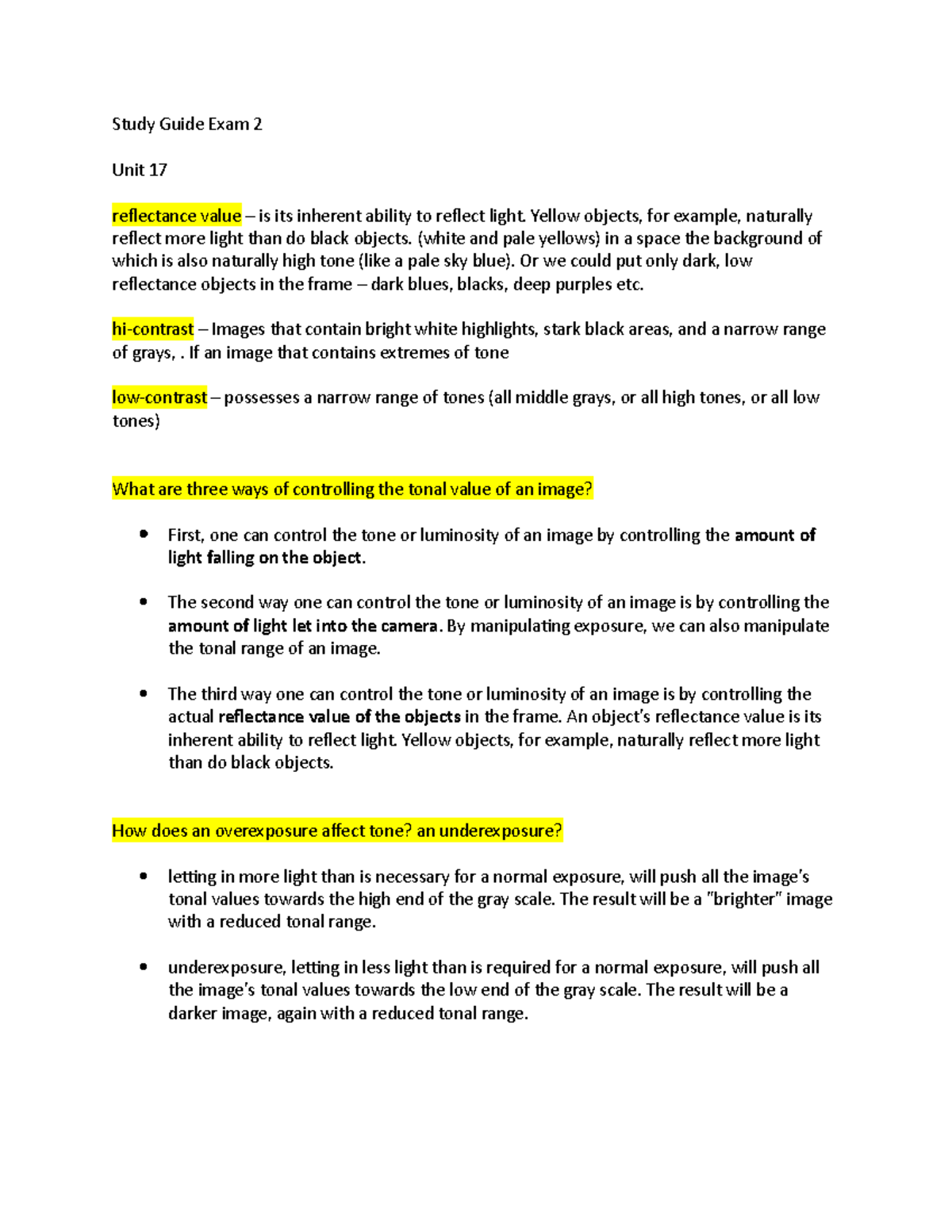 Study Guide Exam 2 - exam notes - CTVA 300 - CSUF - Studocu