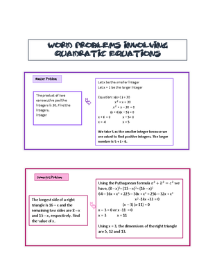 Math 9 Module 2 - Solving Problems Involving Direct Variation - Quarter ...