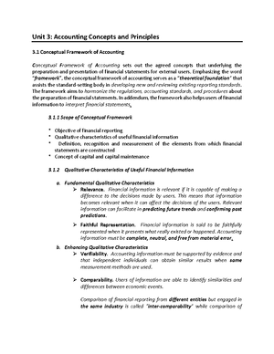 Preparation of Financial Statements - It contains the revenues earned ...