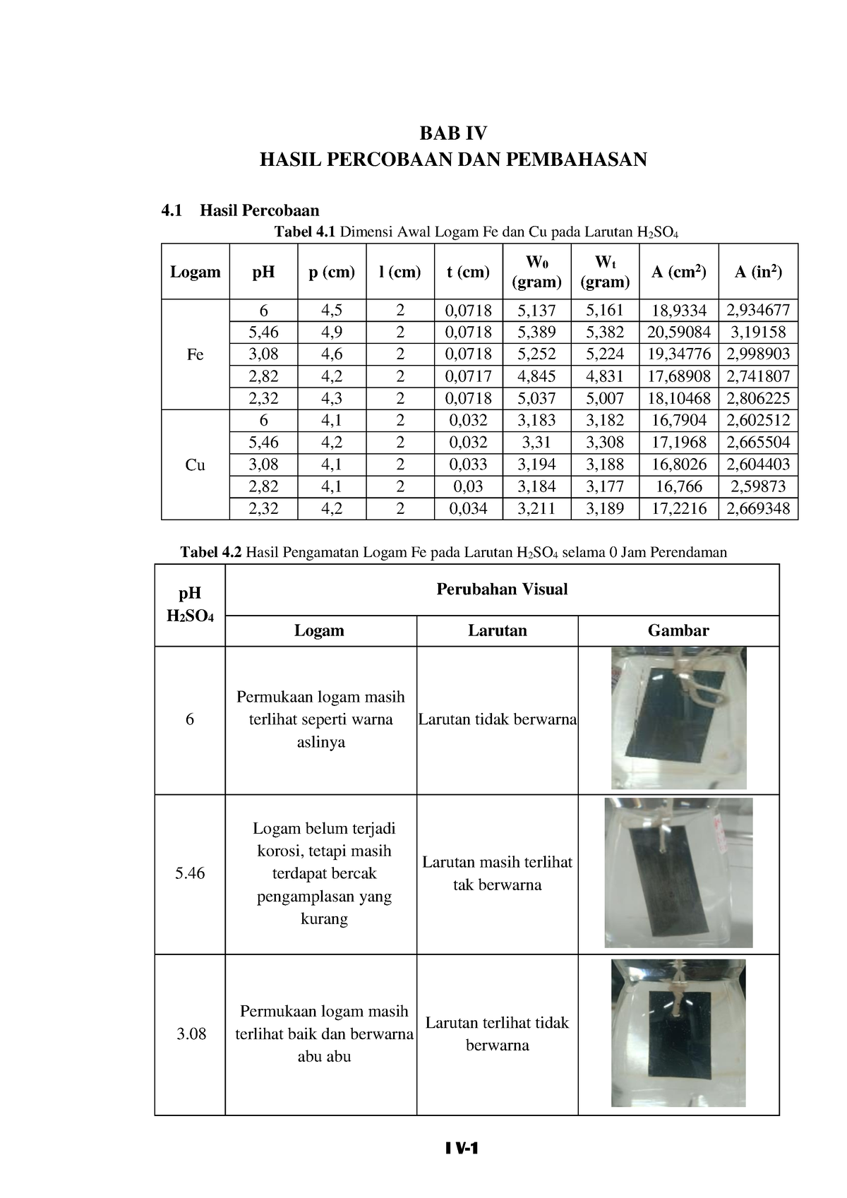 BAB 4 Pembahasan Hasil Pengaruh P H Terhadap Laju Korosi - I V- 1 BAB ...