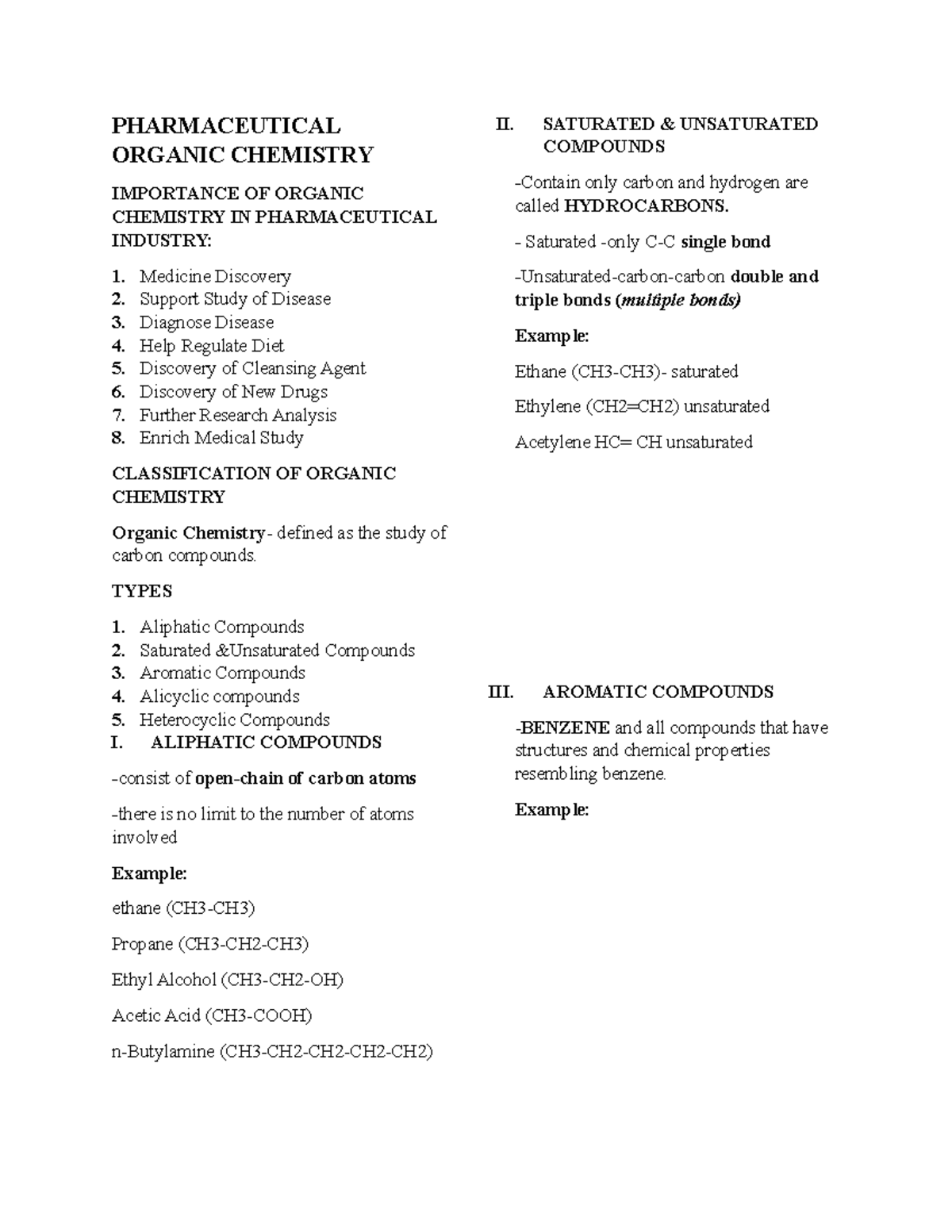 pharmaceutical-organic-chemistry-importance-and-classification