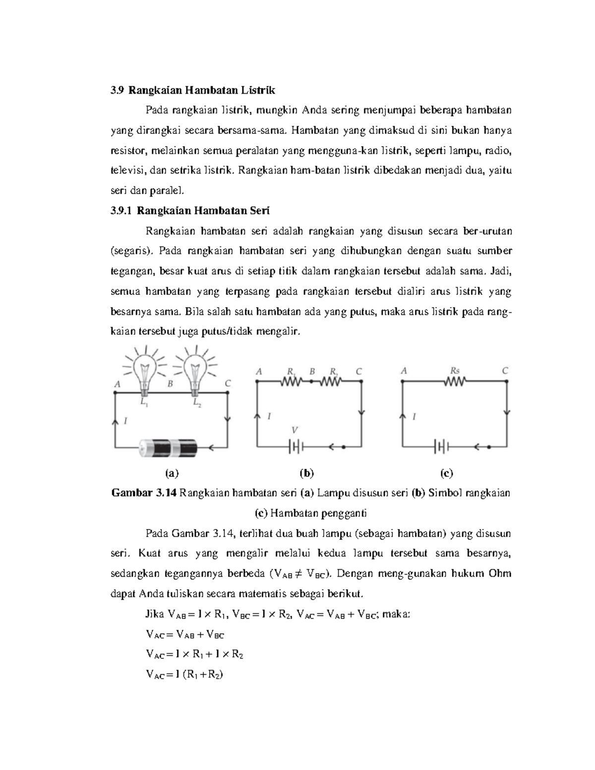 Buku Elektronika Dasar I 14 3 Rangkaian Hambatan Listrik Pada Rangkaian Listrik Mungkin Anda 4530