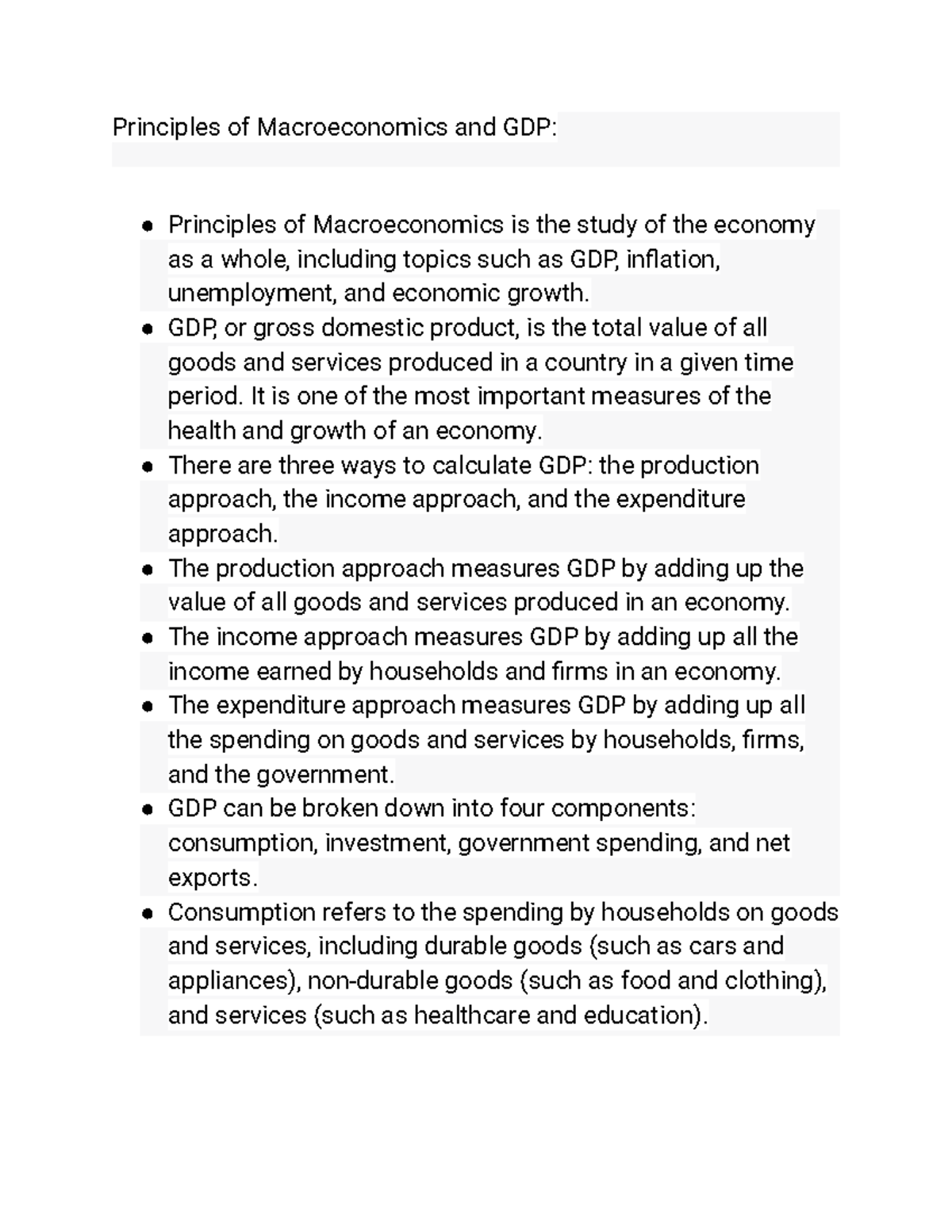 ECON 102 Principles Of Macroeconomics Lecture #5 - Principles Of ...