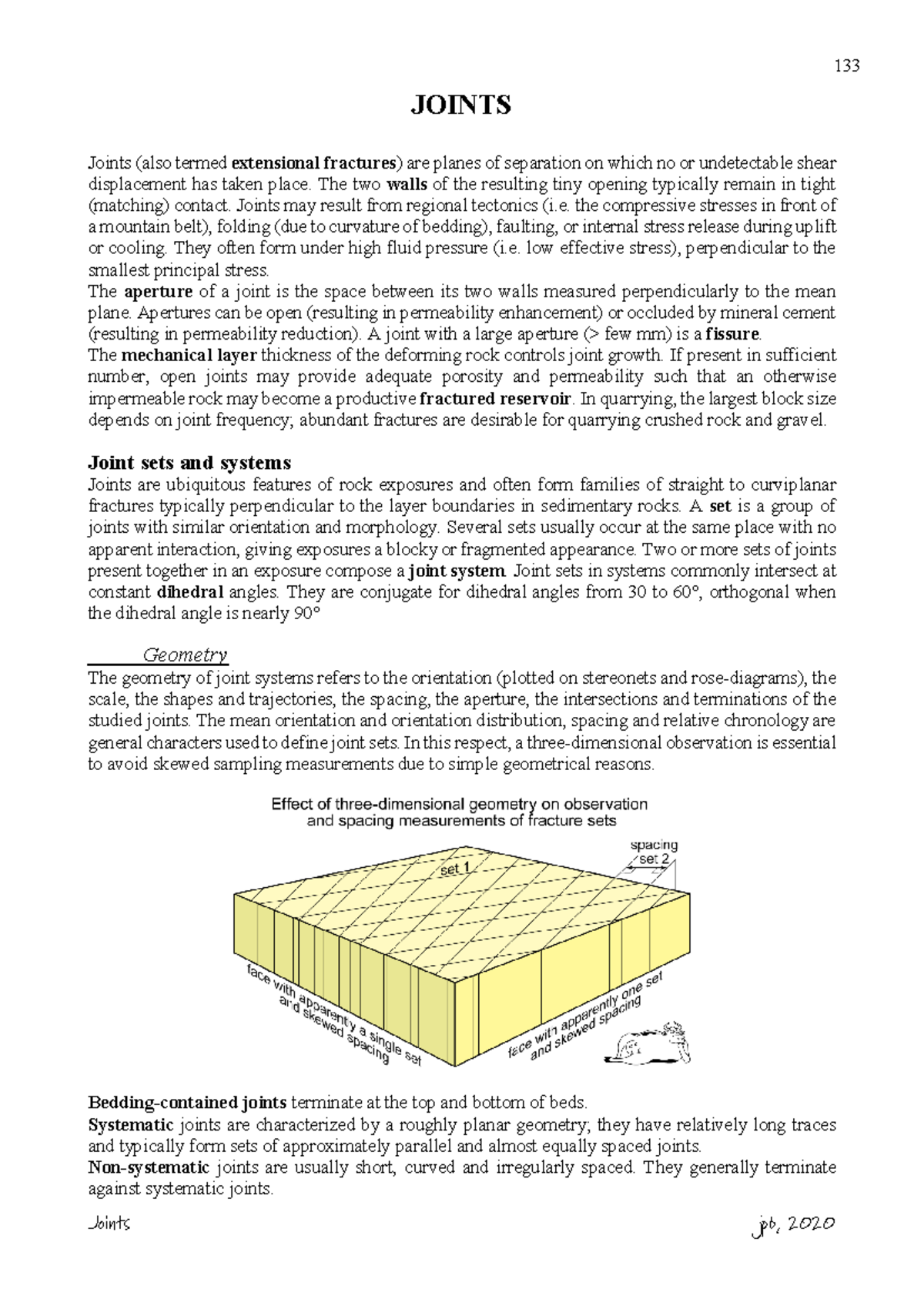 4joints - Summary geology - JOINTS Joints (also termed extensional ...