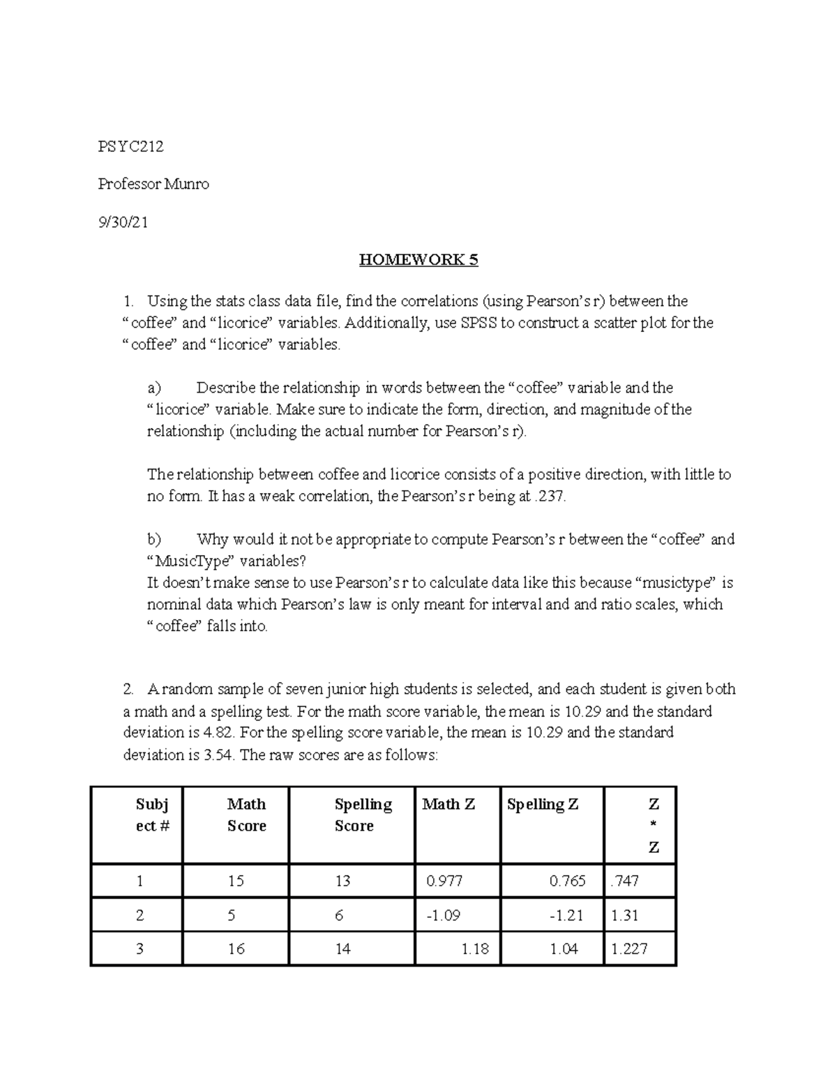 statistics 5.1 homework