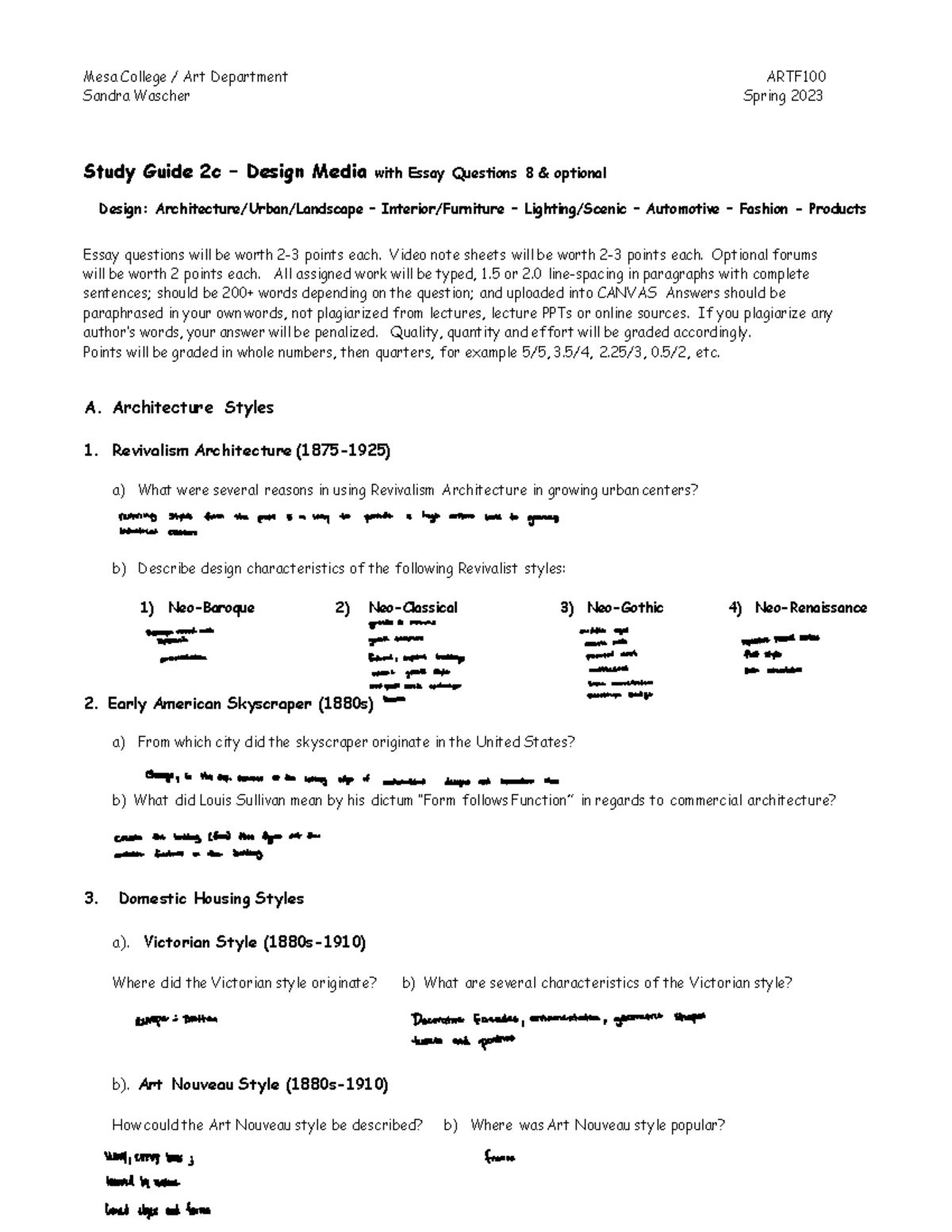 Mesa study guide: 2c Design - Mesa College / Art Department ARTF Sandra ...