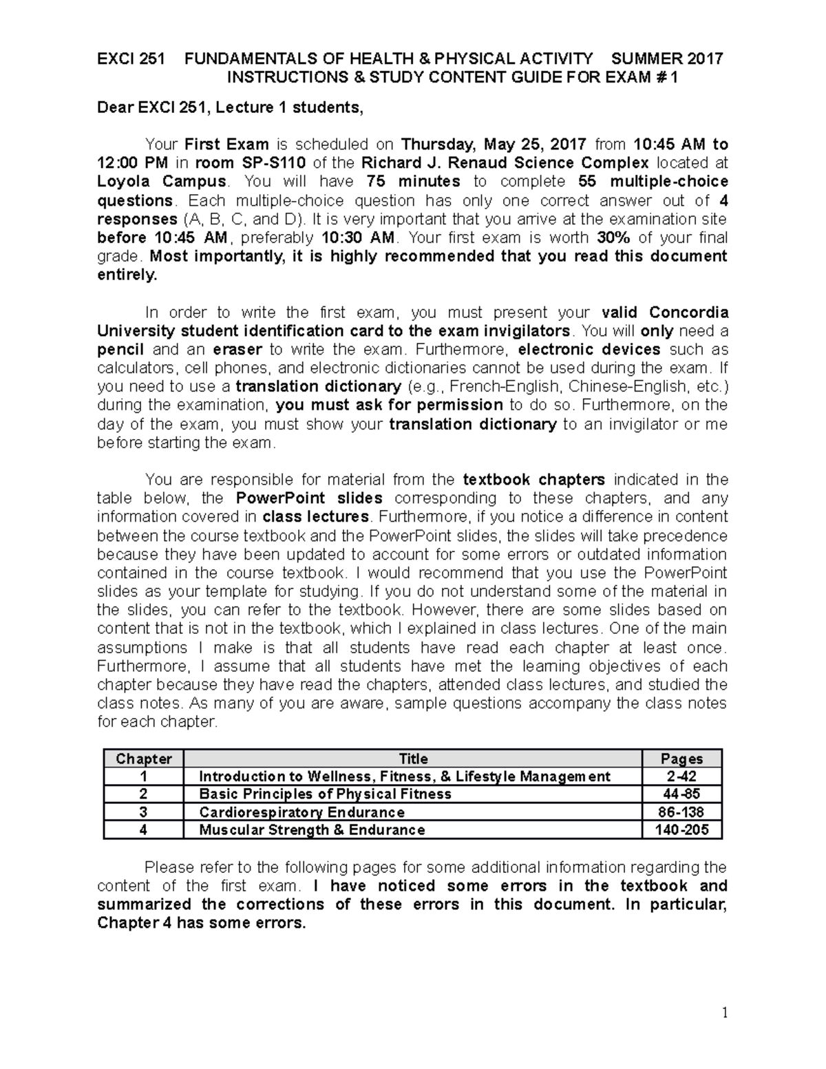 EXCI251Lecture 1Instructions For Exam 1 Summer 2017 - EXCI 251 ...